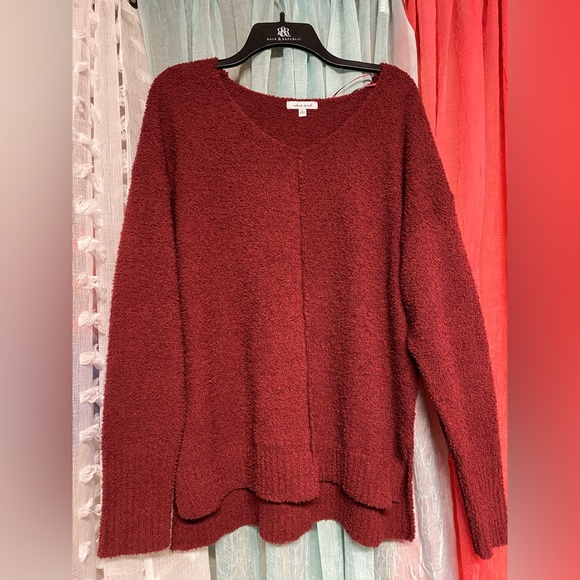 white birch Sweaters - White Birch maroon sweater- small